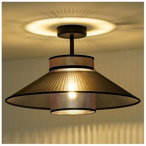  Duolla - Plafonski luster RIO SHINY 1xE27/15W/230V prečnik 45 cm crna/bakrena Cene