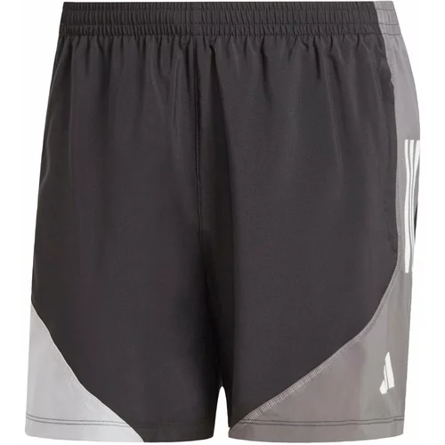 Adidas Športne hlače 'Own The Run' siva / črna / bela
