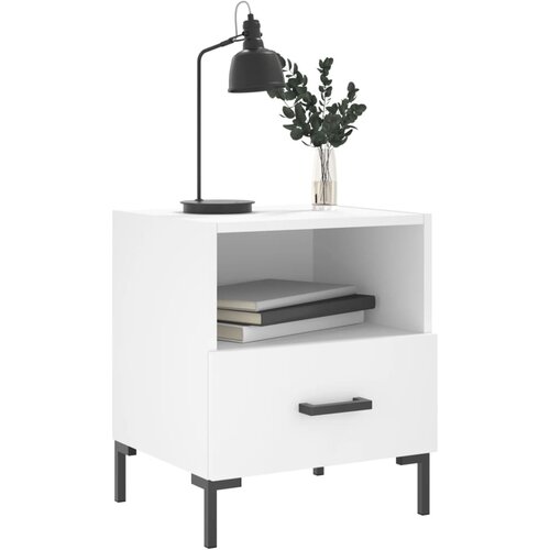  Noćni ormarići 2 kom bijeli 40x35x47,5 cm od konstruiranog drva Slike