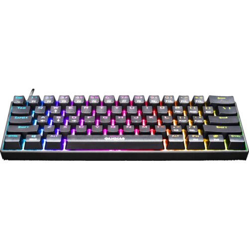 Gamdias Tastatura Hermes E3 RGB mehanička, crna,blue switch Slike