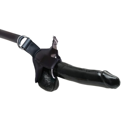 Pipedream Feti&amp;scaron; Strap-On 12 - votli dildo s trakom (črn) Slike