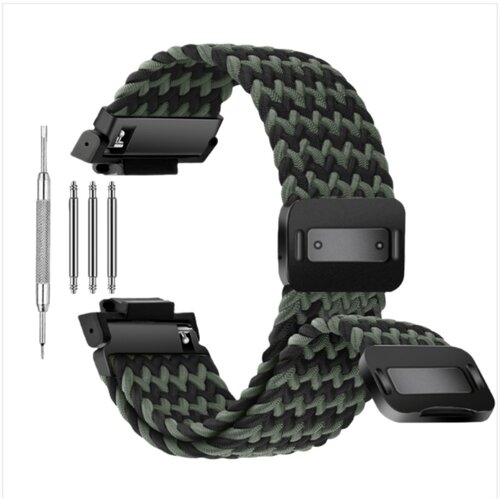 INF Nadomestni pleteni najlonski pa&scaron;ček, združljiv z G-SHOCK Casio GA2100/GA110 Black+Green, (5000130037) Cene