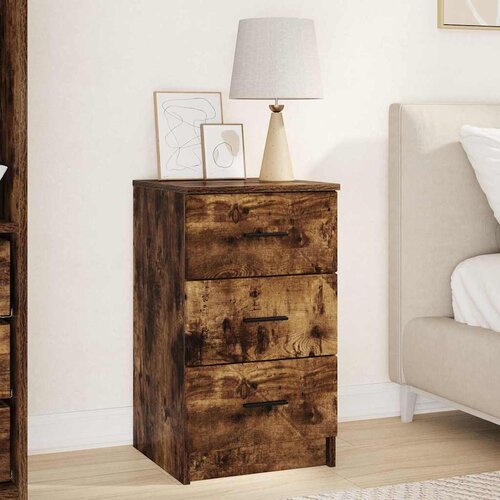 vidaXL Noćni ormar Dimljeni hrast 38 x 38 x 66 cm Konstruirano drvo Cijene