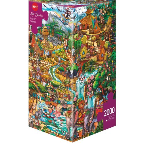 Heye puzzle 2000 delova Triangle Rita Berman Exotic Safari 29996 Slike
