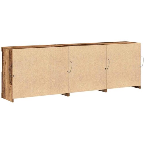 LED komoda Staro drvo 202 x 37 x 67 cm Konstruirano drvo Slike