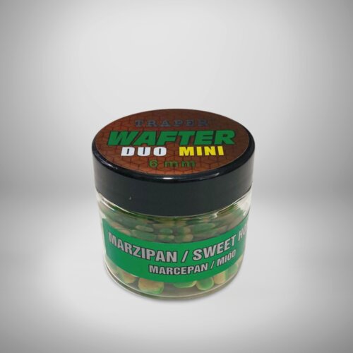TRAPER MF Wafter Duo-Mini Mamac, 6mm, Marcipan/Med, 15g Cene