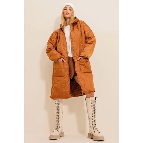 Trend Alacati Stili Ženska jakna ALC-X10976, Smeđa Cene