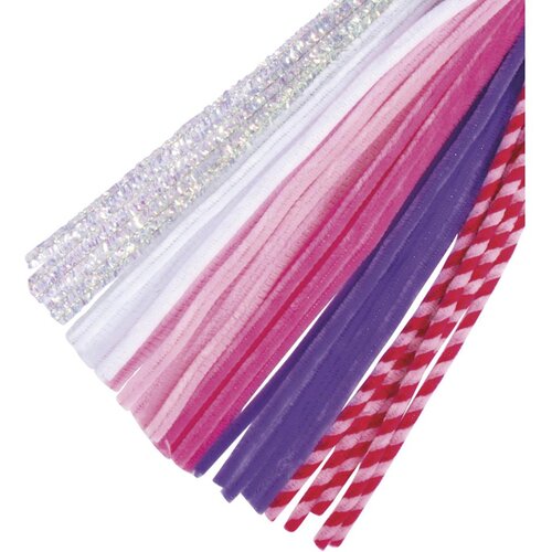 RAYHER Kosmate žičke,mix pink, 0.9x30cm, set 30, (20728353) Cene