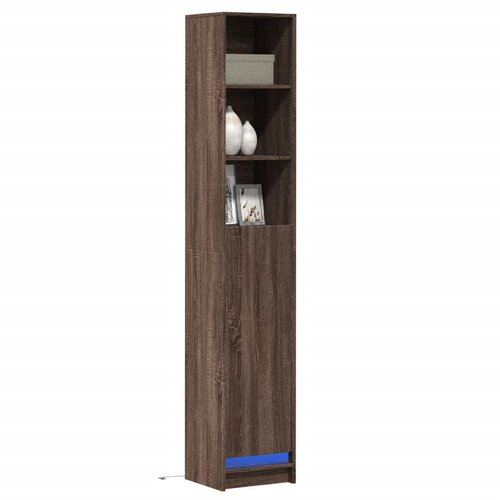 vidaXL Komoda s LED svjetlima boja smeđeg hrasta 36x32,5x200 cm drvena Cijene