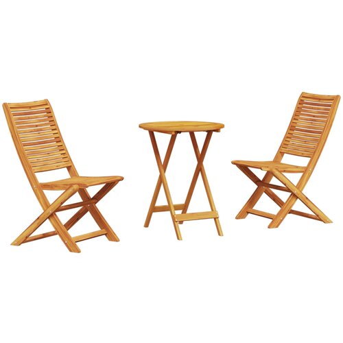  Sklopivi bistro set 3 kom. Smeđa Čvrsto drvo akacije Cijene