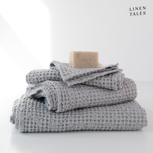 Linen Tales Svetlo sivi komplet brisač 3 ks Honeycomb – Linen Tales Cene