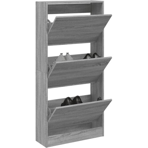 vidaXL Omarica za čevlje siva sonoma 60x21x125,5 cm inženirski les Cene
