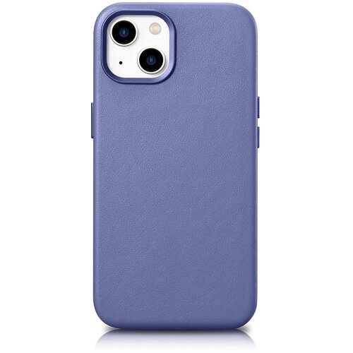 ICARER Ovitek iz naravnega usnja za iPhone 14 Plus MagSafe Case Leather svetlo vijoličen, (21522007) Slike