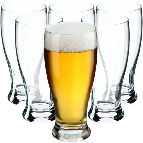KADAX vrček za pivo 565ml 0,5l stekleni vrčki velik komplet 6 kozarcev darilo, (5000351532) Cene