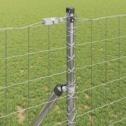  Vanjska Euro ograda za fiksiranje u tlo 25 x 1 m Srebrna Mreža Slike