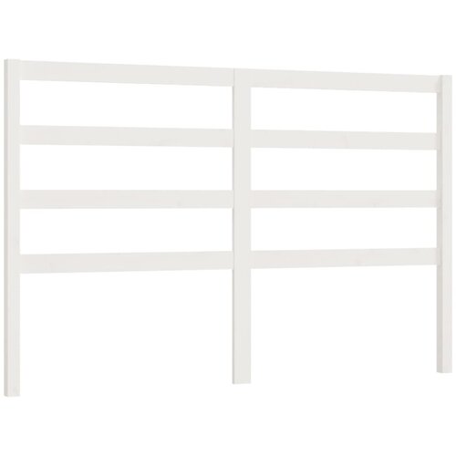 Maison Chic posteljno vzglavje - vzglavna omarica - nočna omarica belo 166x4x100 cm trdna borovina, (21706198) Cene