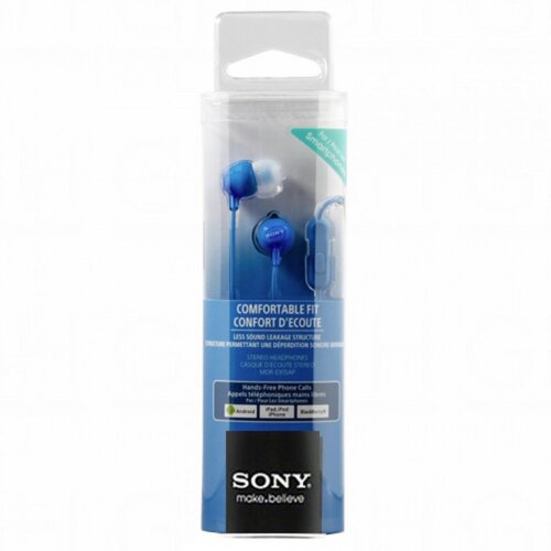 Sony slušalice EX-15 plaveIn-Ear, mikrofon Cijene