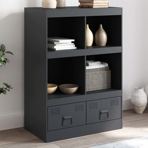 vidaXL Visoka omarica antracitna 67x39x95 cm jeklo Cene