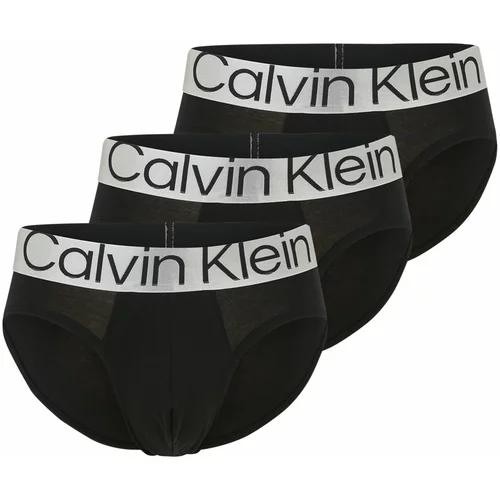 Calvin Klein Underwear Slip crna / srebro