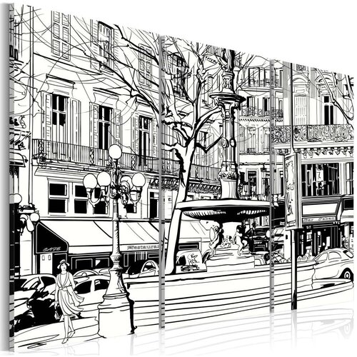  Slika - Sketch of Parisian square 60x40 Slike