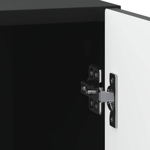  Noćni ormar Crna 43 x 34,5 x 50 cm Konstruirano drvo Slike