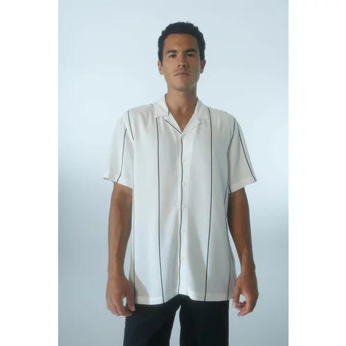 Defacto Regular Fit Viscose Printed Short Sleeve Shirt