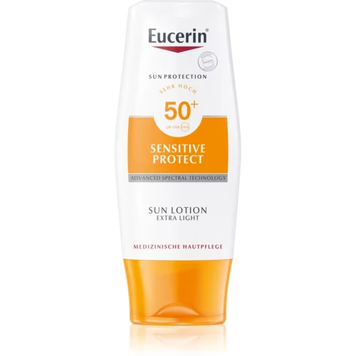 Eucerin Sun Sensitive Protect ekstra lahek losjon za sončenje SPF 50+ 150 ml