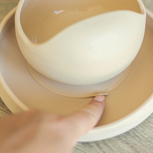 Petite&Mars Take&Match Silicone Bowl skledica s priseskom Sweet Pea 6m+ 1 kos Cene
