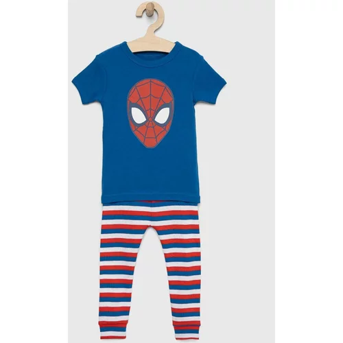 GAP Dječja pamučna pidžama x Marvel s uzorkom