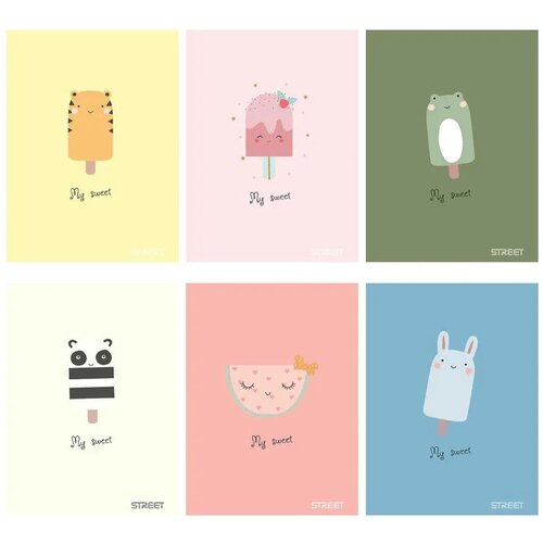  Zvezek Street Sweet A4 1CM karo Cene