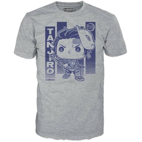 Funko Majica Tees - Demon Slayer POP! - Tanjiro with Wisteria (M) Slike