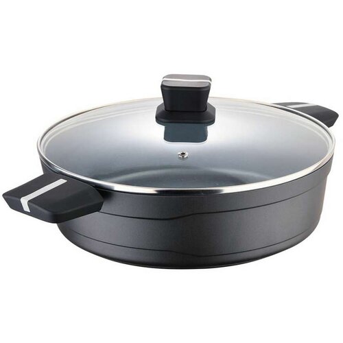 Posuda sa staklenim poklopcem San Ignacio Bistro SG6427 Sniženje Aluminij (Ø 28 x 8 cm) Cijene
