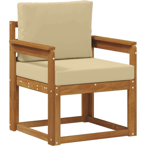  Set vanjskih sofa Čvrsto drvo akacije i poliester Slike