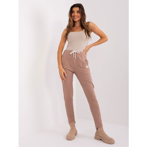 RELEVANCE Sweatpants-RV-DR-8370-1.57P-dark beige Slike