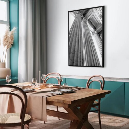  Slika - Stone Columns (1 Part) Vertical 40x60 U crnom drvenom okviru Cijene
