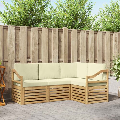  Set vanjskih sofa 4 kom. Bijela Slike