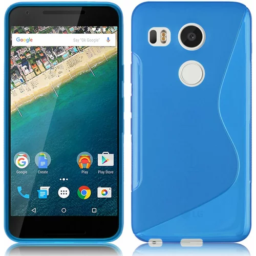  Gumijasti / gel etui S-Line za LG Nexus 5X - modri
