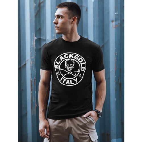 DStreet T-shirt męski z nadrukiem czarny Cene