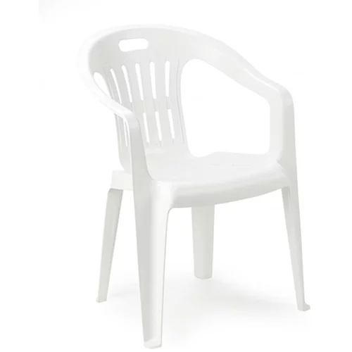 Vrtna stolica koja se može slagati jedna na drugu piona (širina: 55 cm, bijele boje)