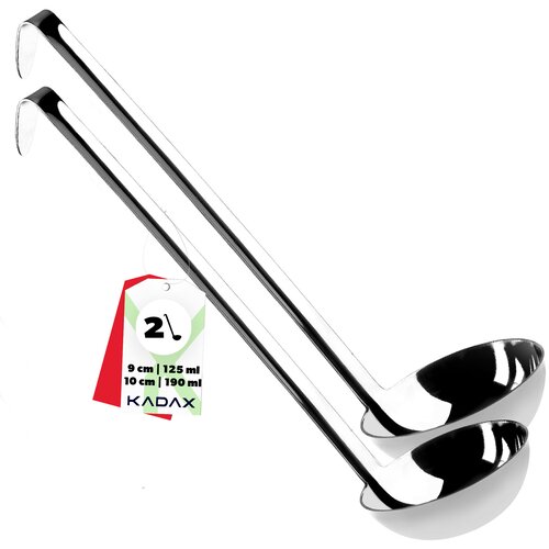 KADAX Zajemalka za juho Zajemalka za omako Komplet jeklenih zajemalk 9+10 cm, (5000354653) Slike