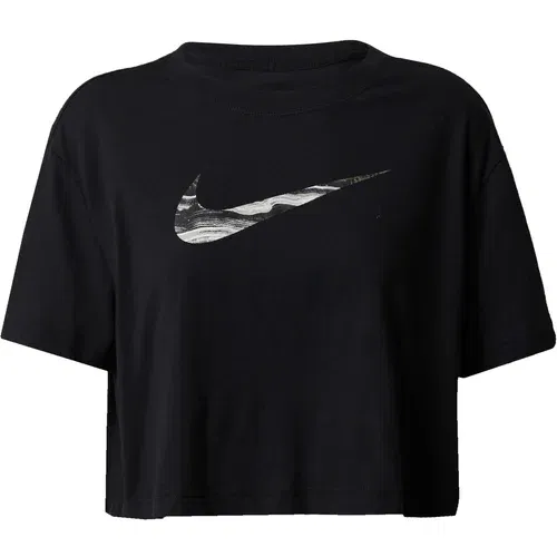 Nike Tehnička sportska majica siva / crna / bijela