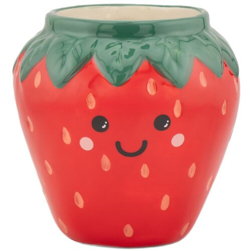 Sass &amp;amp; Belle Keramičen okrasni cvetlični lonec &amp;oslash; 10 cm Strawberry &amp;ndash; Slike