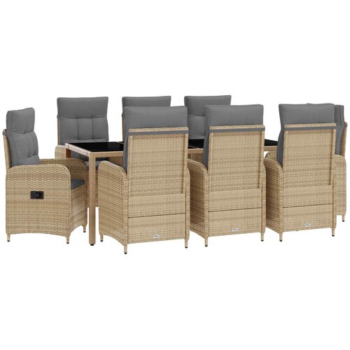  set za objedovanje 9 pcs Bež i svijetlo siva Slike