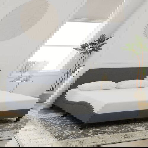 Furnova Posteljni okvir brez vzmetnice temno siv 120x200 cm žamet, (21940845) Slike