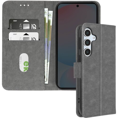 AVIZAR Ohišje za Samsung Galaxy S24 FE Clamshell Wallet in držalo za videoposnetke, Siva, (5000011287) Cene