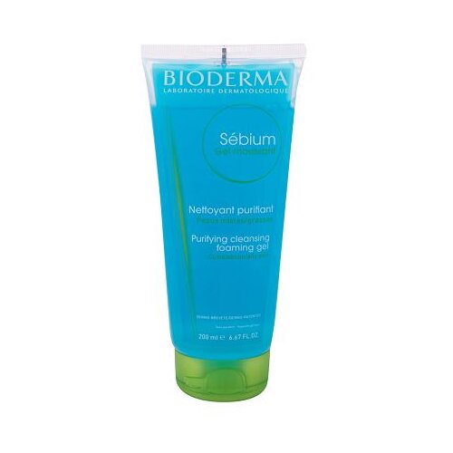 Bioderma S&amp;eacute;bium Gel Moussant peneč čistilni gel za mastno in me&amp;scaron;ano kožo 200 ml za ženske Slike