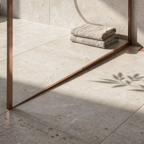 REA Bath Lestev za tu&scaron; kabino 120cm Brush Copper Cene