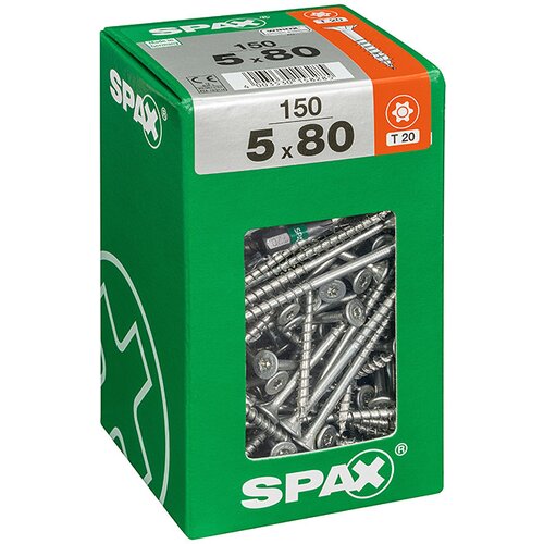 SPAX univerzalni vijak t-star plus (&amp;oslash; x d: 5 x 80 mm, povr&amp;scaron;ina wirox, t-star plus, 150 kom.) Slike