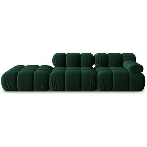 Micadoni Home Zelena baršunasta sofa 282 cm Bellis –