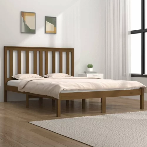  za krevet od masivne borovine smeđa boja meda 140x200 cm